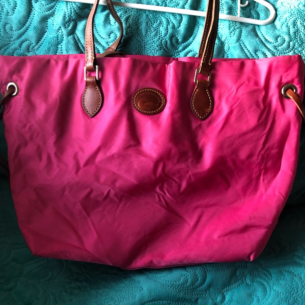 Dooney & Bourke Hot Pink Nylon Canvas Tote